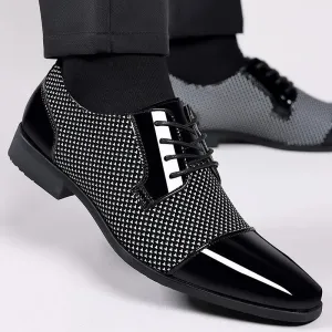 Cloudcroft | Elegant Classic Men's Oxfords - Patent Leather Lace-Up Formal Shoes for Weddings and Events
