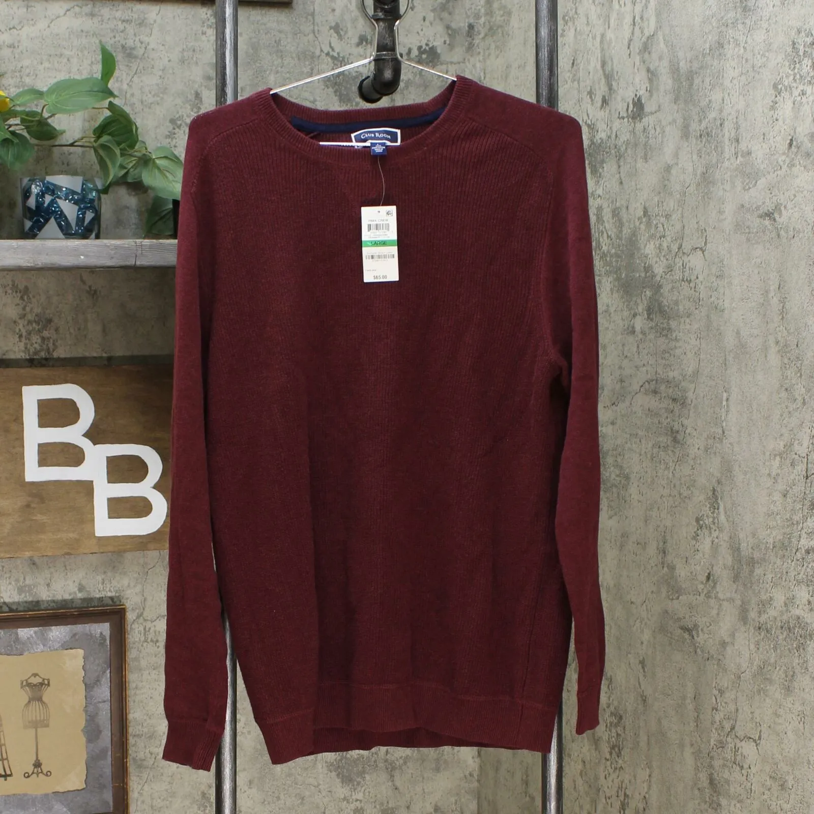Club Room Men's Pima Cotton Crew Neck Sweater