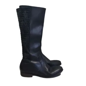 Cole Haan Womens Tall Moto Leather Booties shoes sz 9.5B