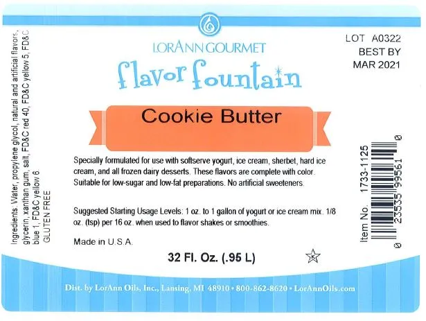 Cookie Butter Flavor Fountain - 4 oz. - 32 oz. - Ice Cream and Beverage Flavors - LorAnn Oils - Canadian Distribution