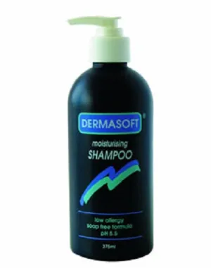 Dermasoft Moisturising Shampoo (Low Allergy Soap Free Formula) 375ml