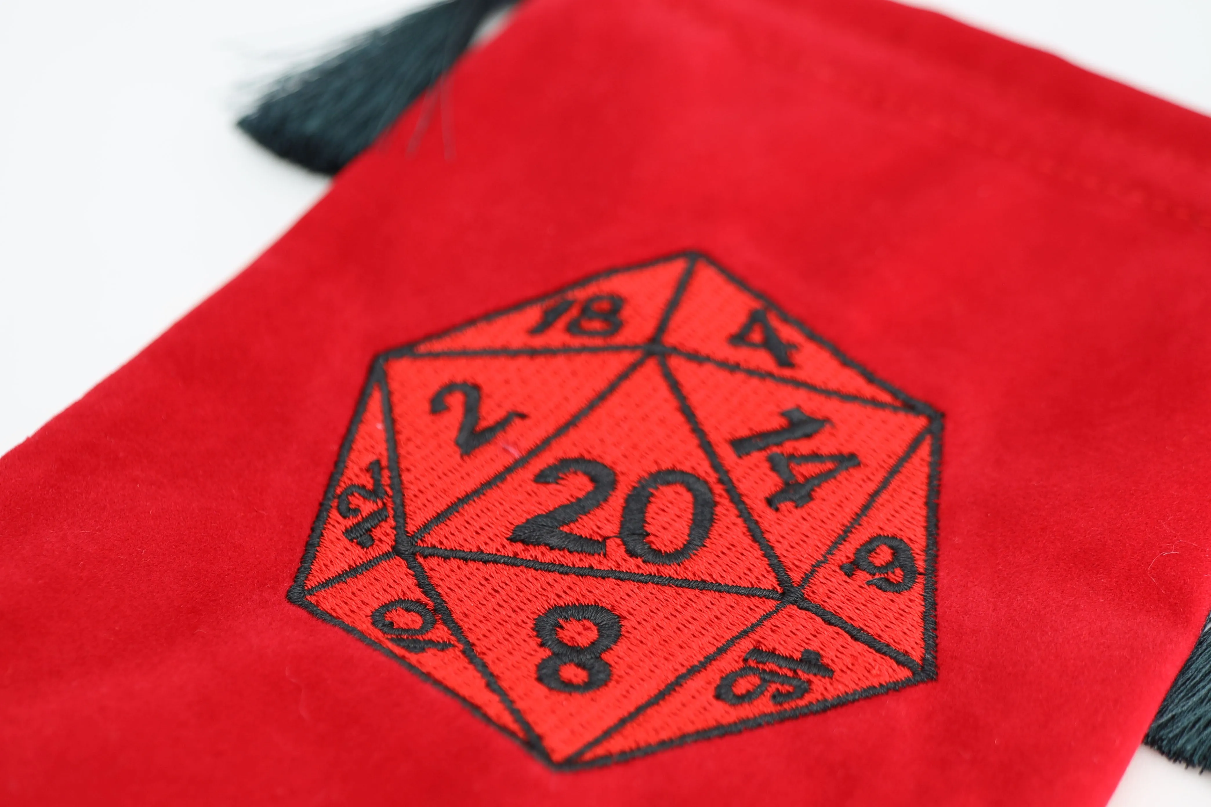 Dice Bag - Red D20
