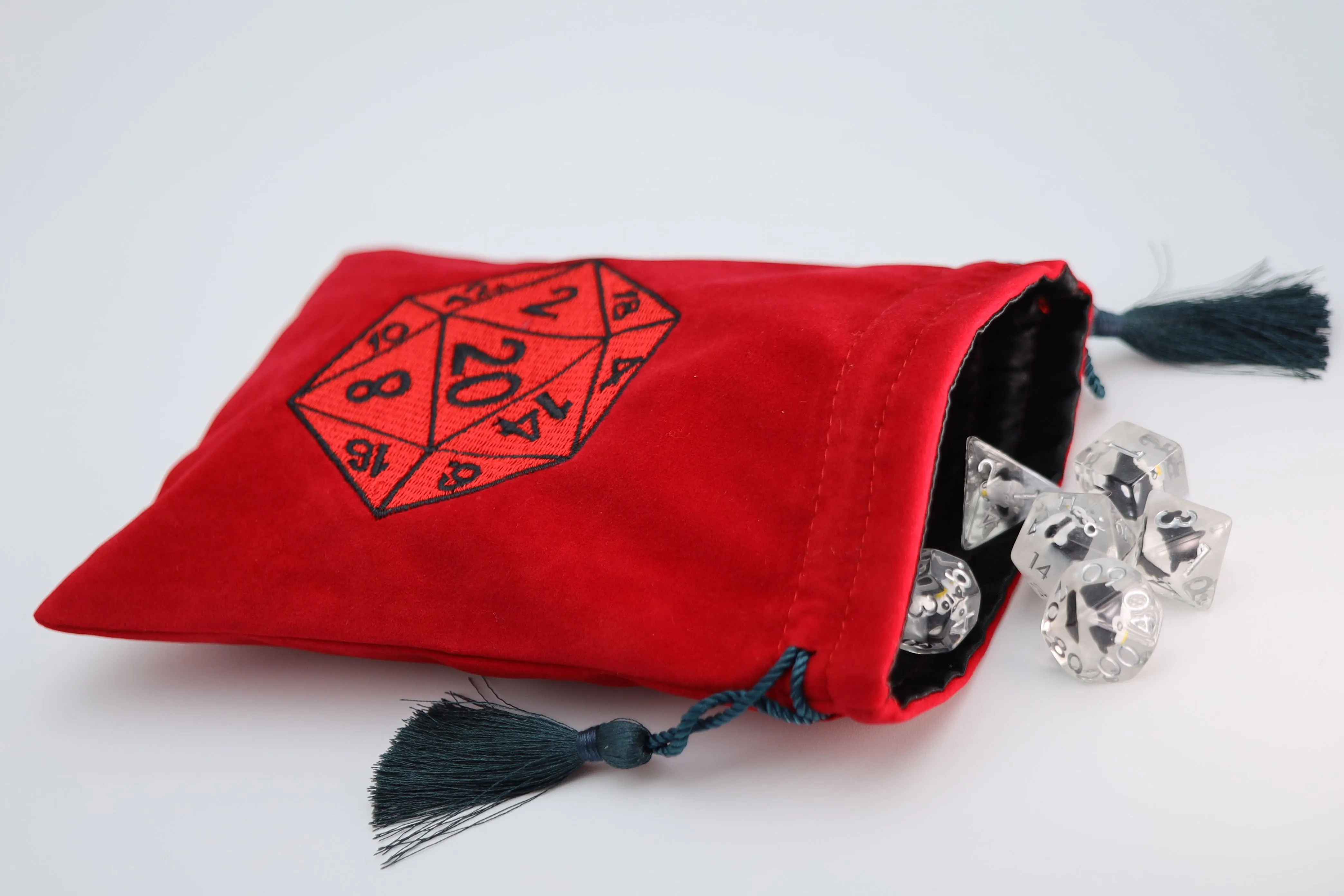 Dice Bag - Red D20
