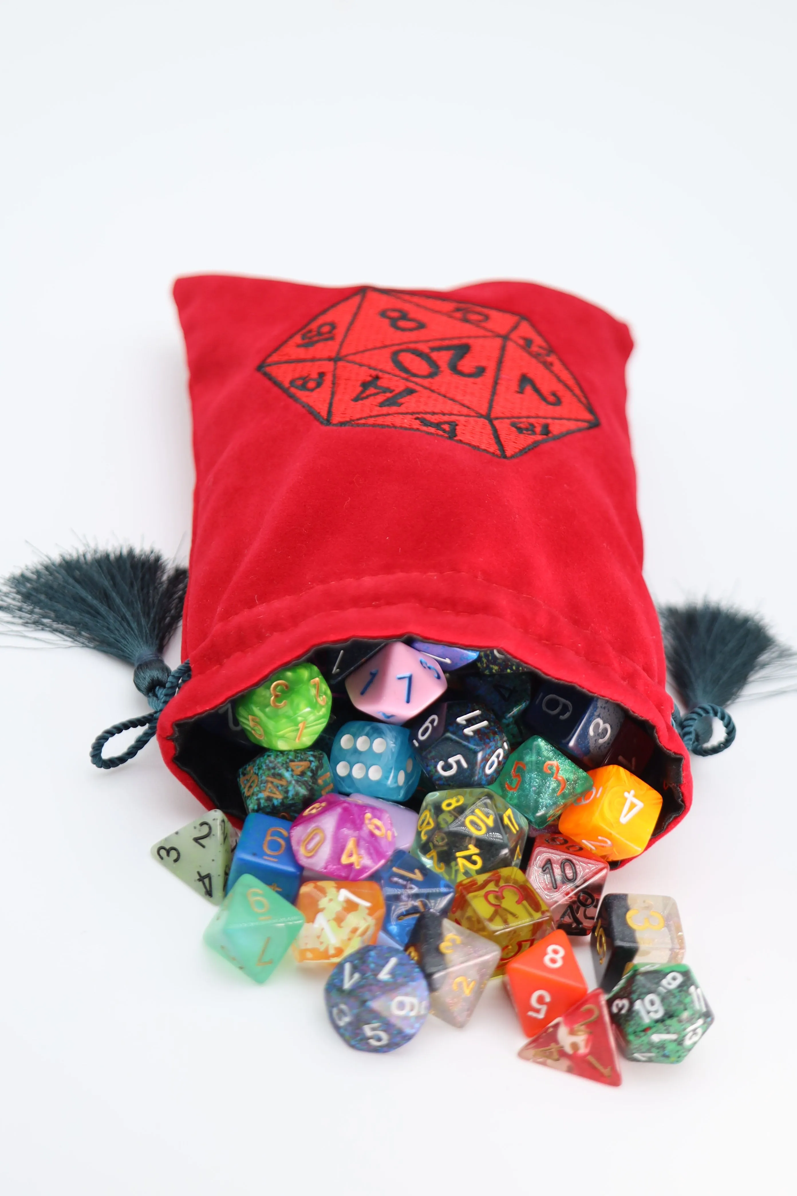Dice Bag - Red D20