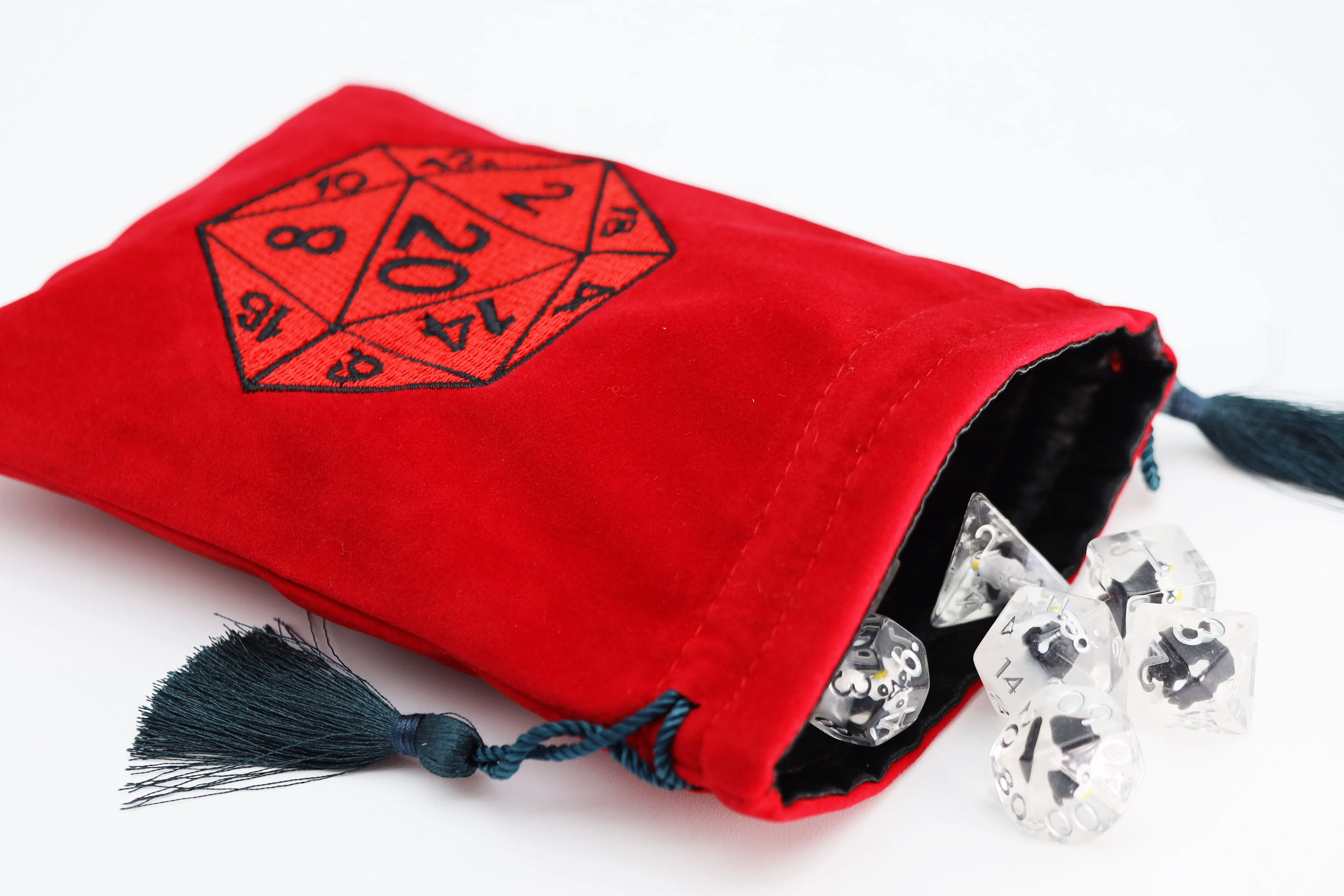 Dice Bag - Red D20