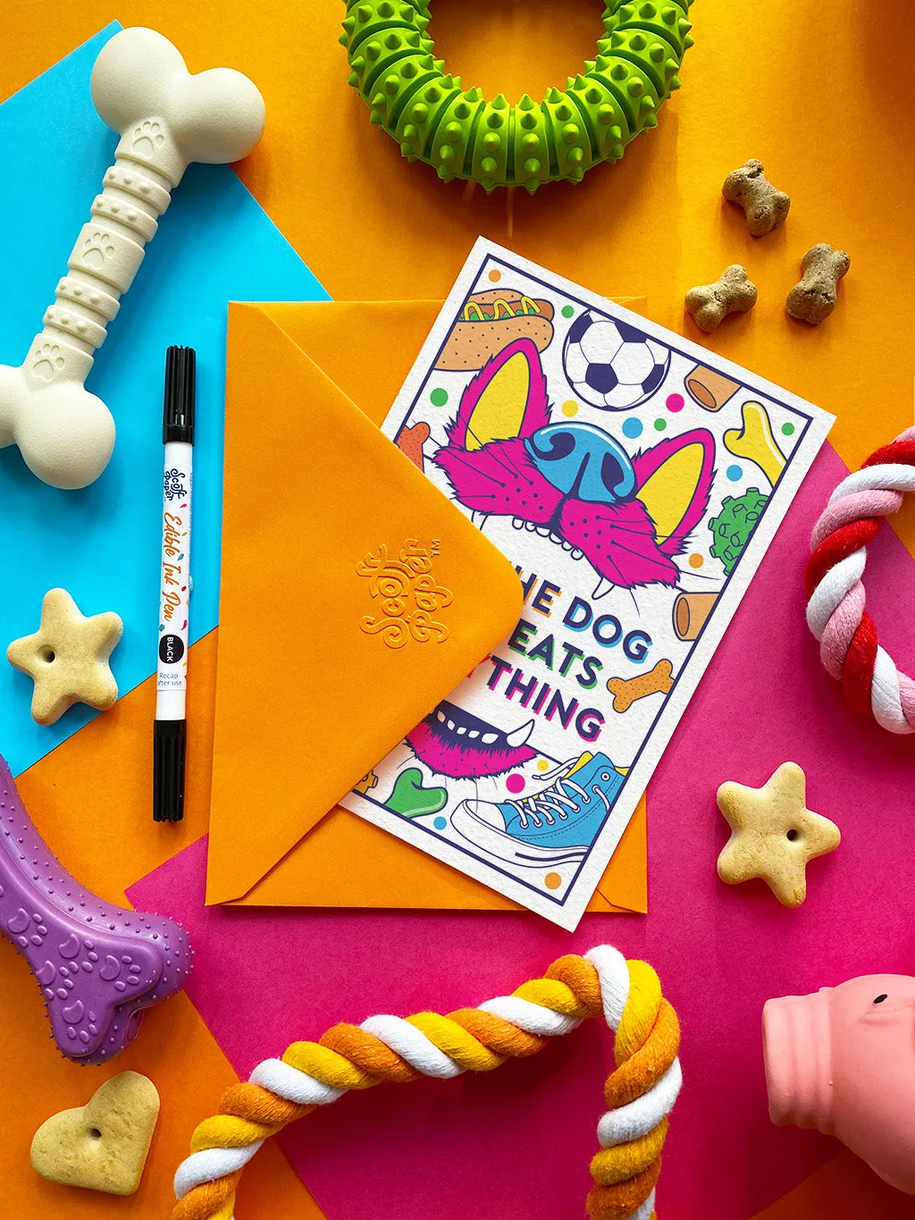 DOG WHO EATS EVERYTHING CHICKEN CARD