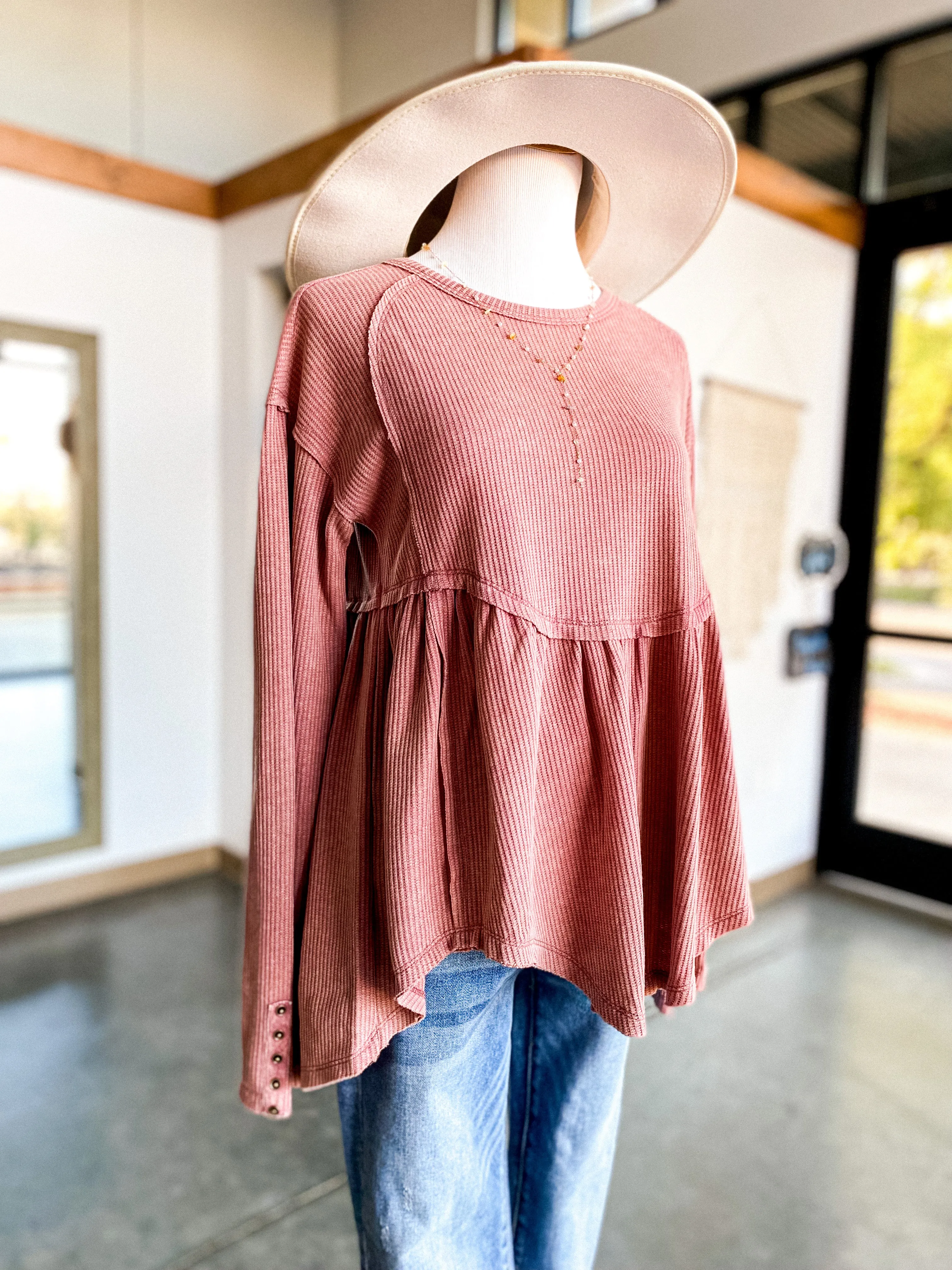 Drea Waffle Top