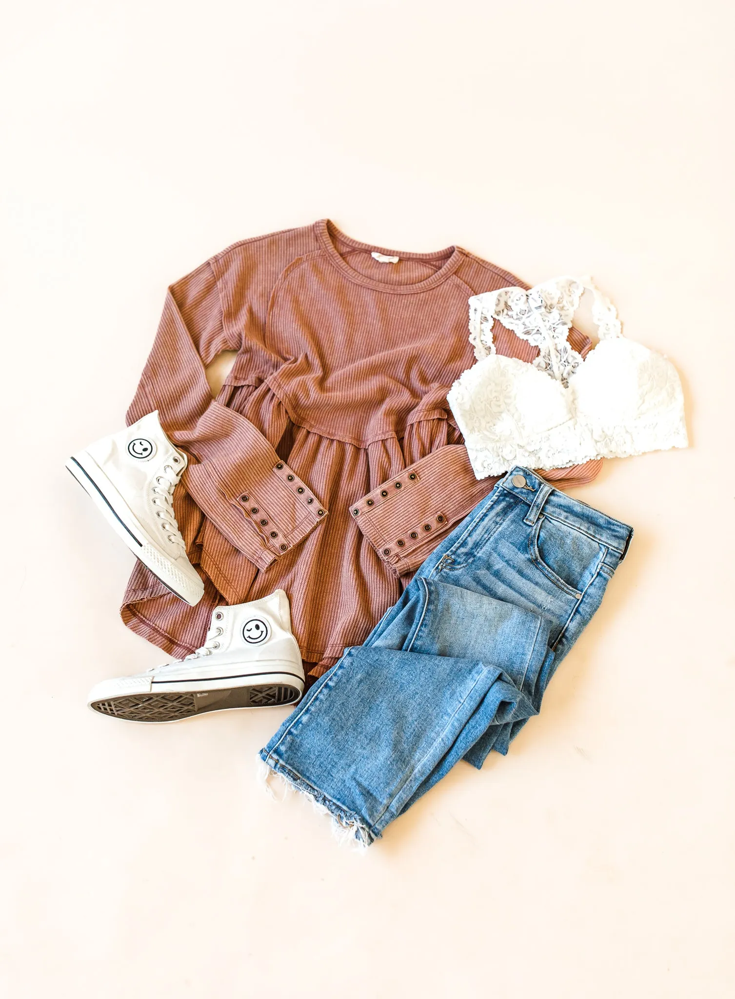 Drea Waffle Top