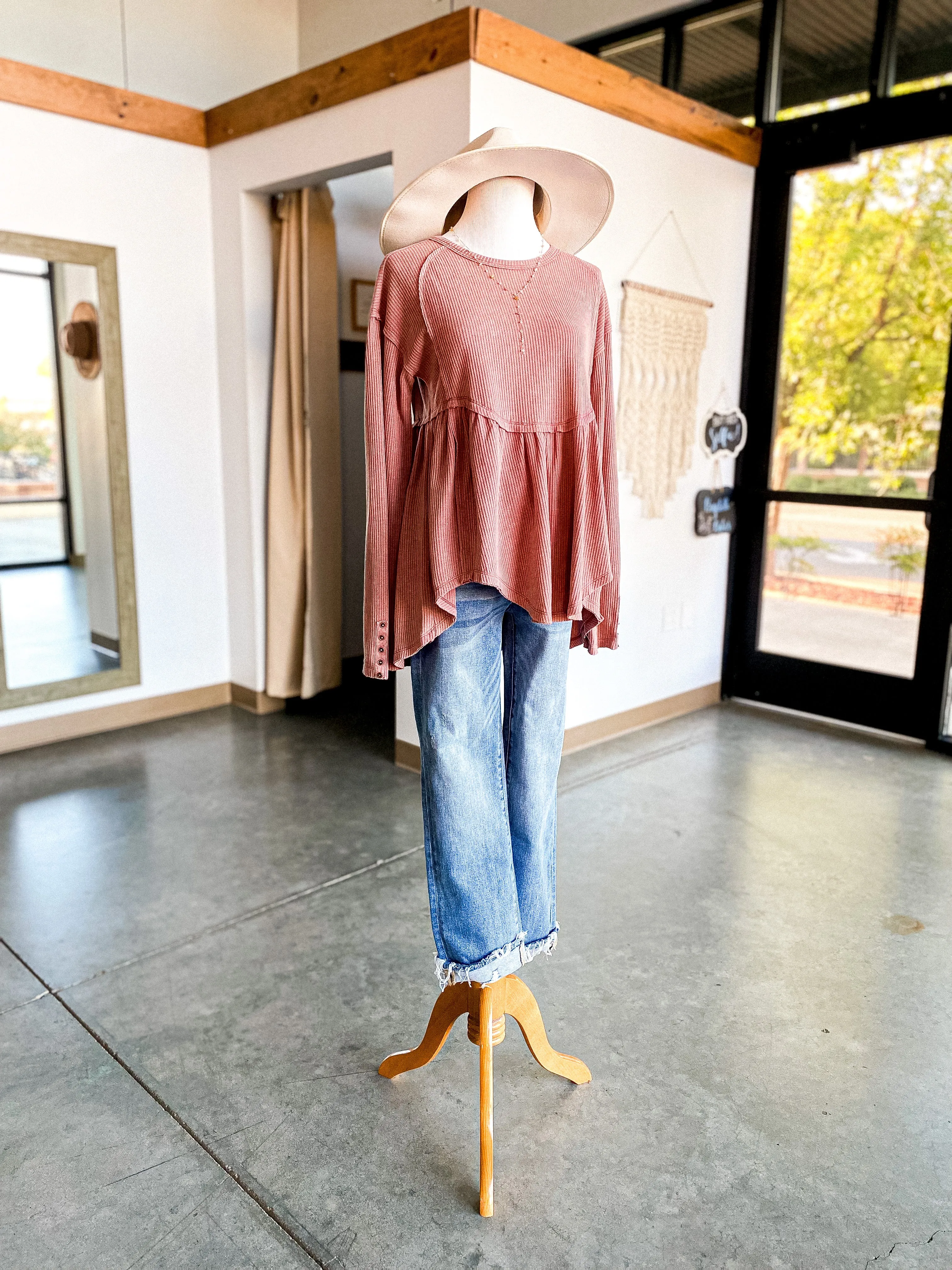 Drea Waffle Top