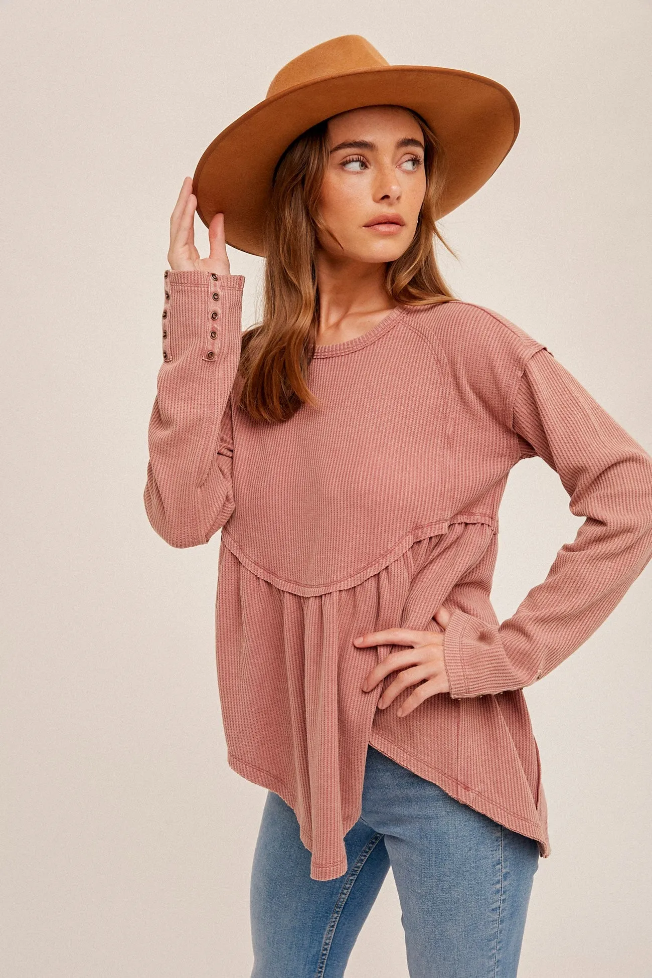 Drea Waffle Top