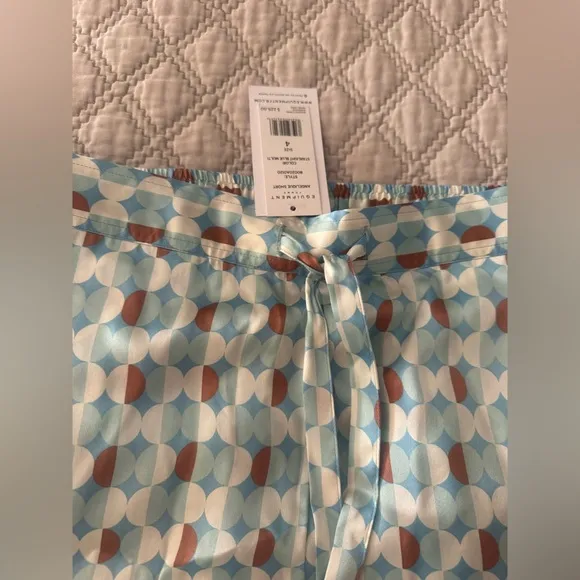 EQUIPMENT ANGELIQUE SILK SHORTS