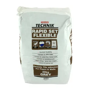 Evo-Stik Technik Rapidset Flexible Grey Tile Adhesive 20kg