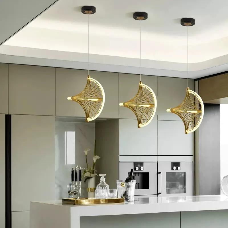 Fan-shaped Pendant Light