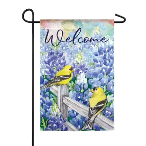 Field of Bluebonnets Garden Suede Flag,14s9033