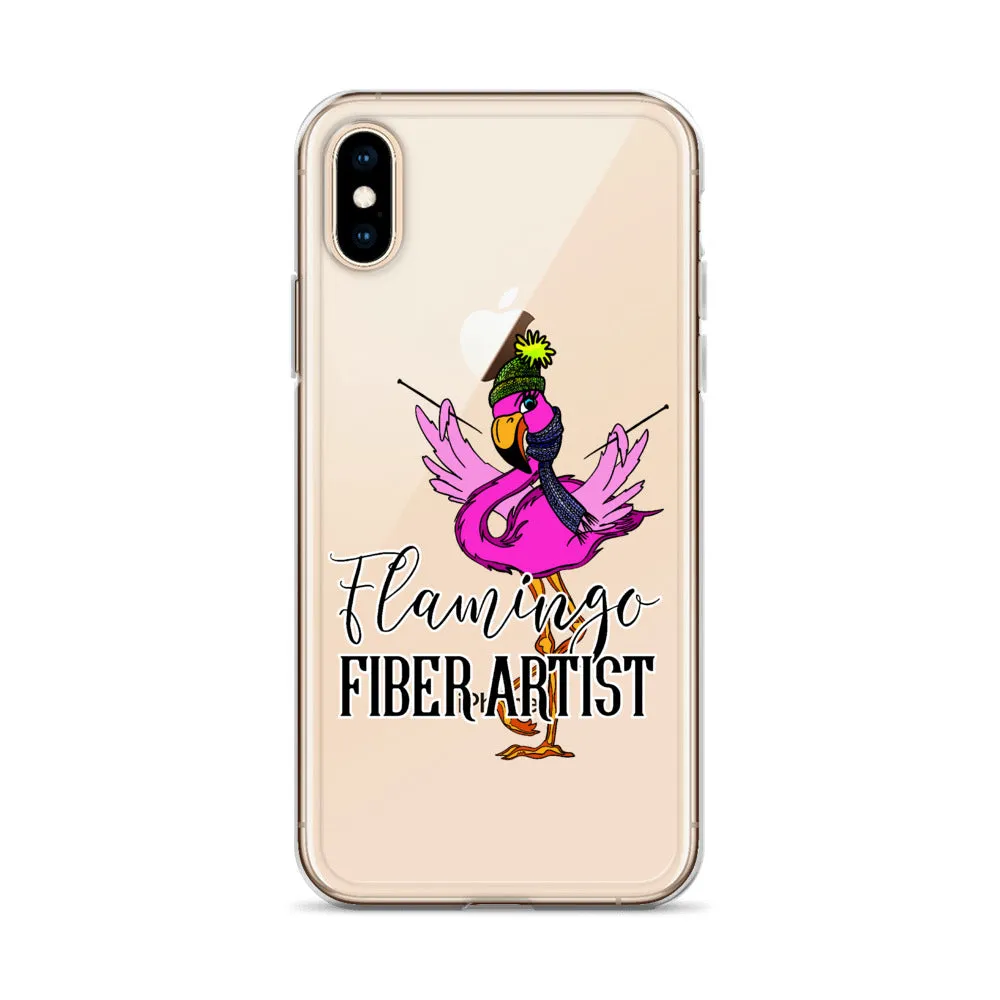 Flamingo Fiber Artist iPhone Case