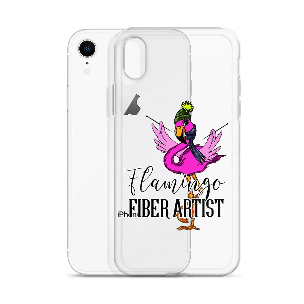 Flamingo Fiber Artist iPhone Case