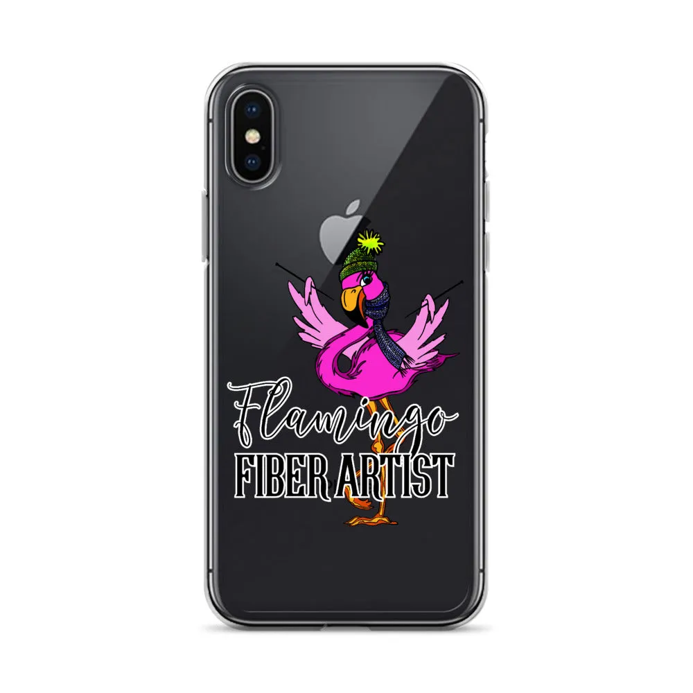 Flamingo Fiber Artist iPhone Case