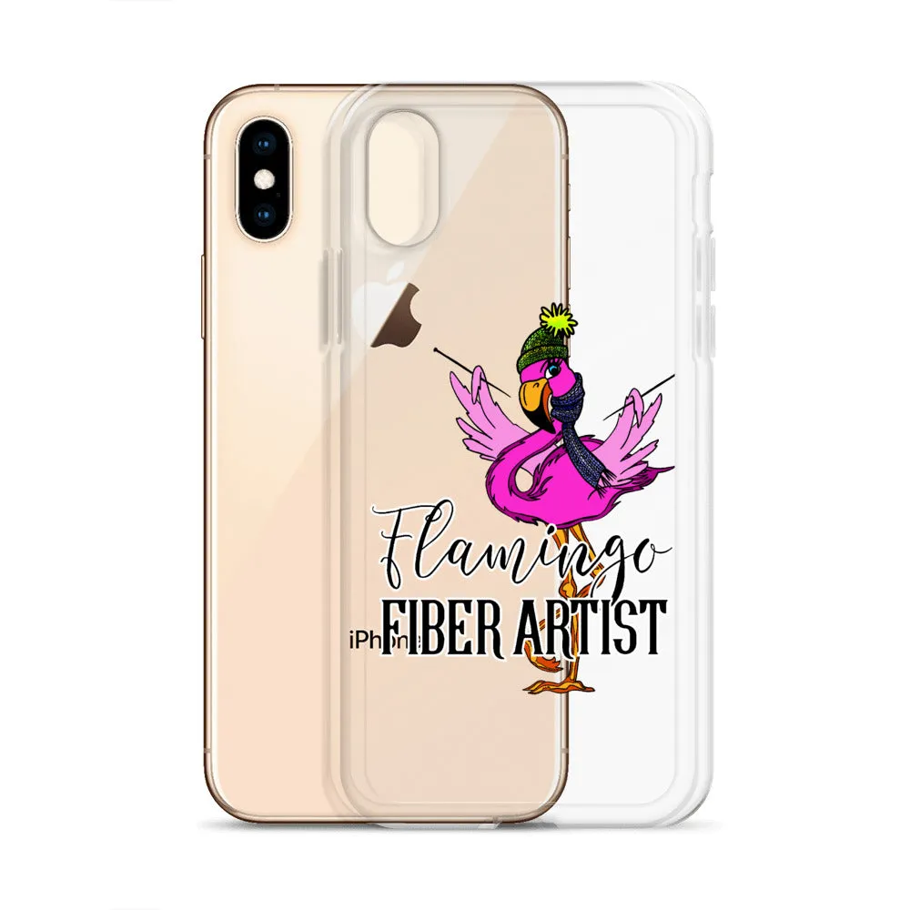 Flamingo Fiber Artist iPhone Case