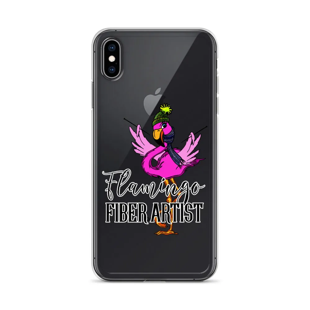 Flamingo Fiber Artist iPhone Case