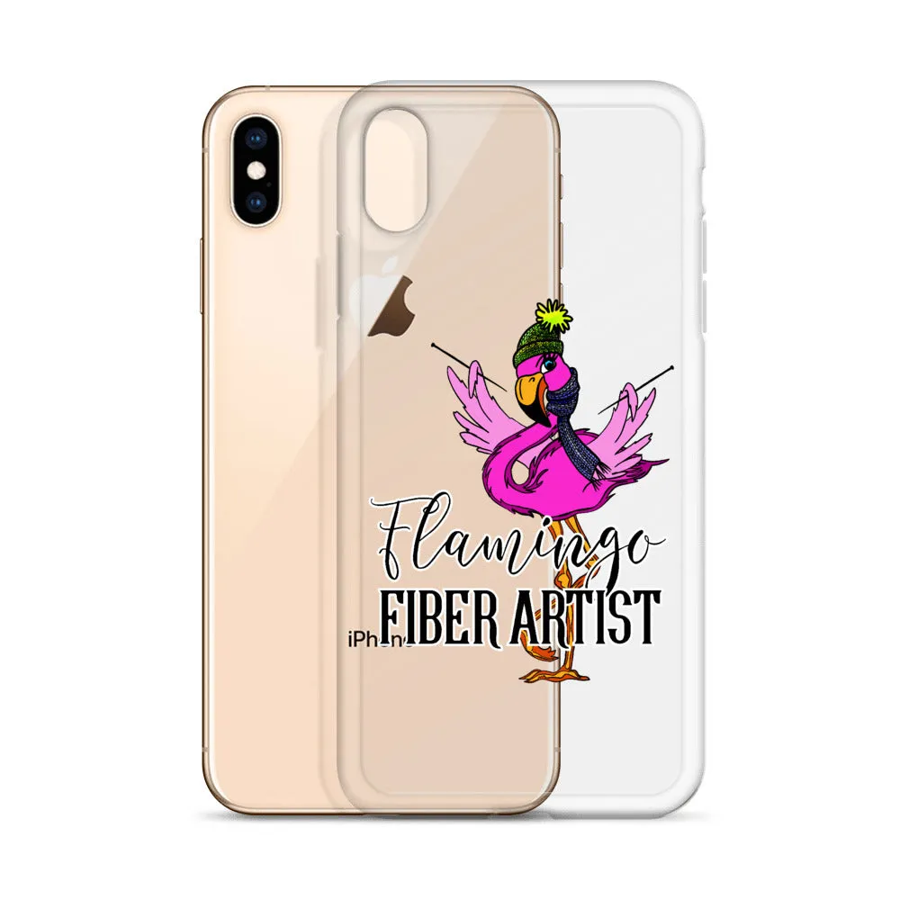 Flamingo Fiber Artist iPhone Case