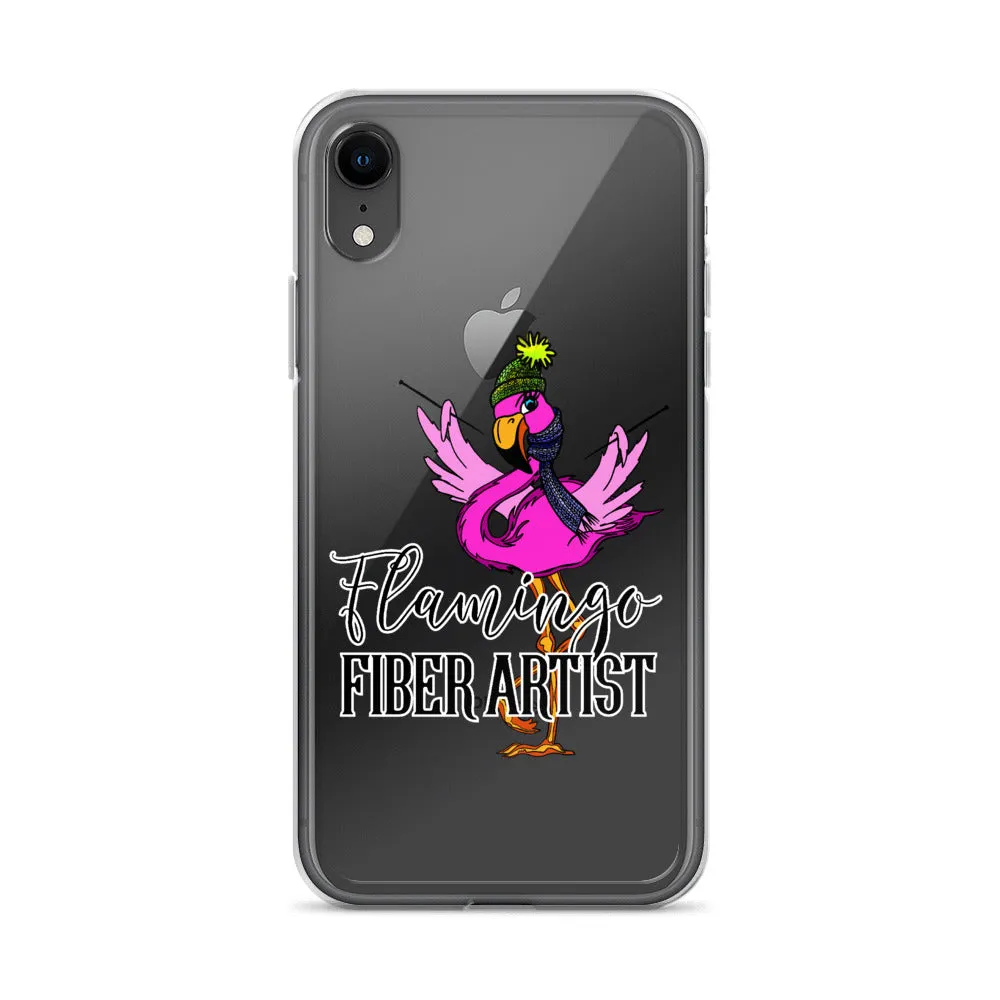 Flamingo Fiber Artist iPhone Case