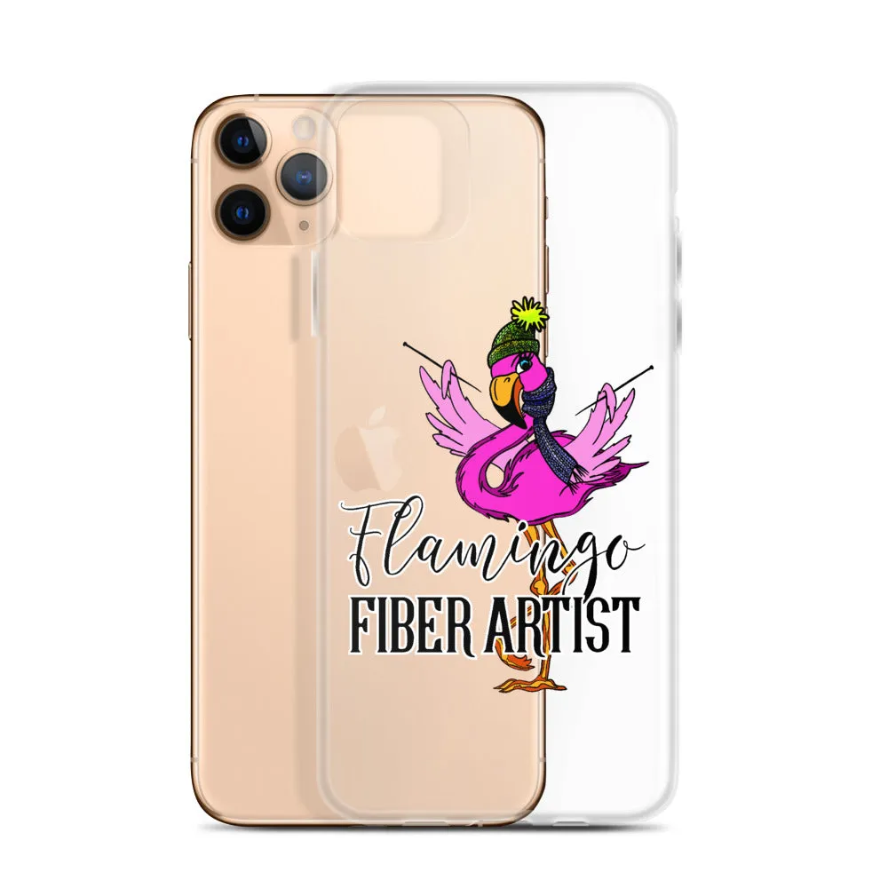 Flamingo Fiber Artist iPhone Case