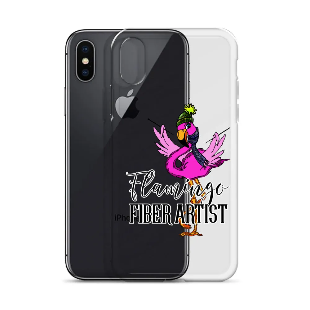 Flamingo Fiber Artist iPhone Case