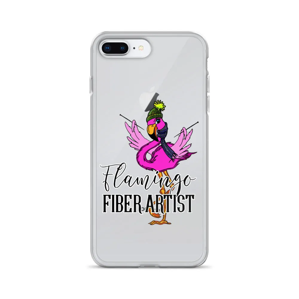 Flamingo Fiber Artist iPhone Case