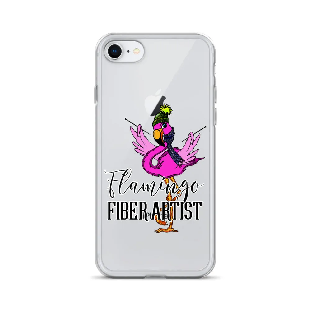 Flamingo Fiber Artist iPhone Case