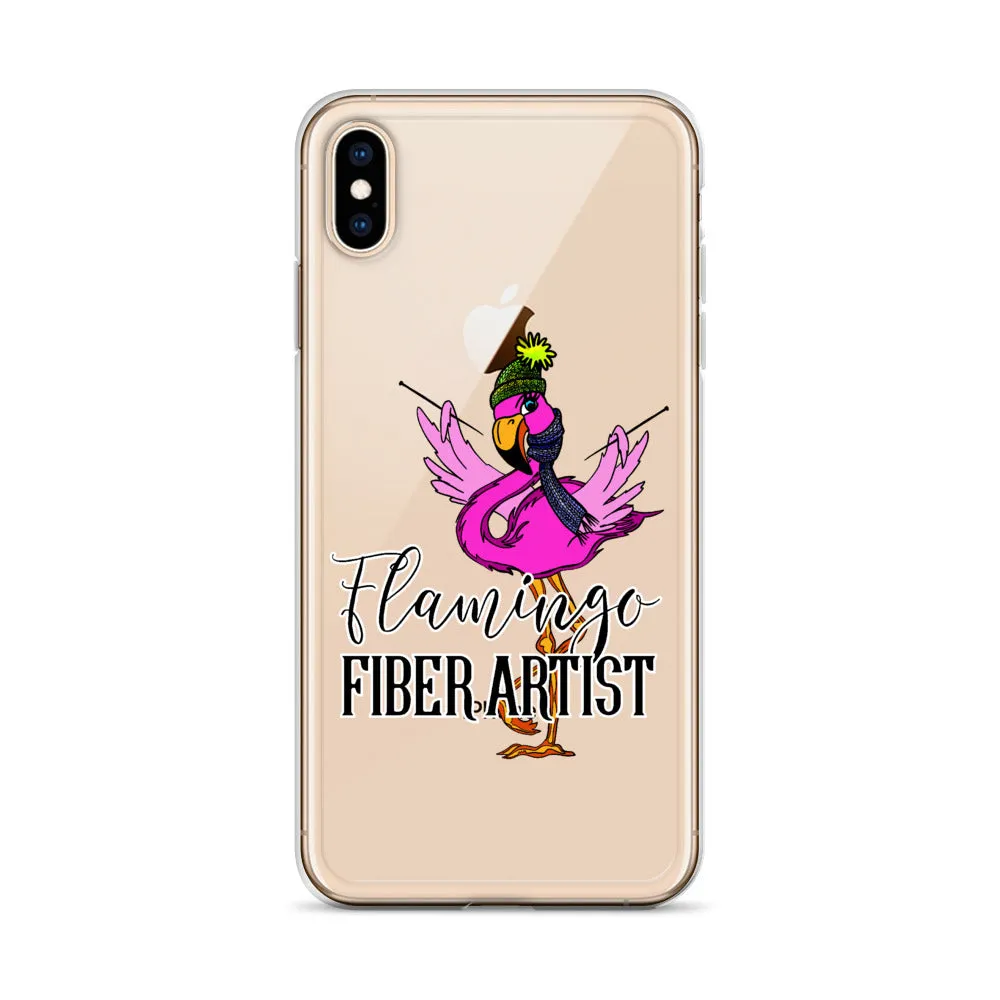Flamingo Fiber Artist iPhone Case