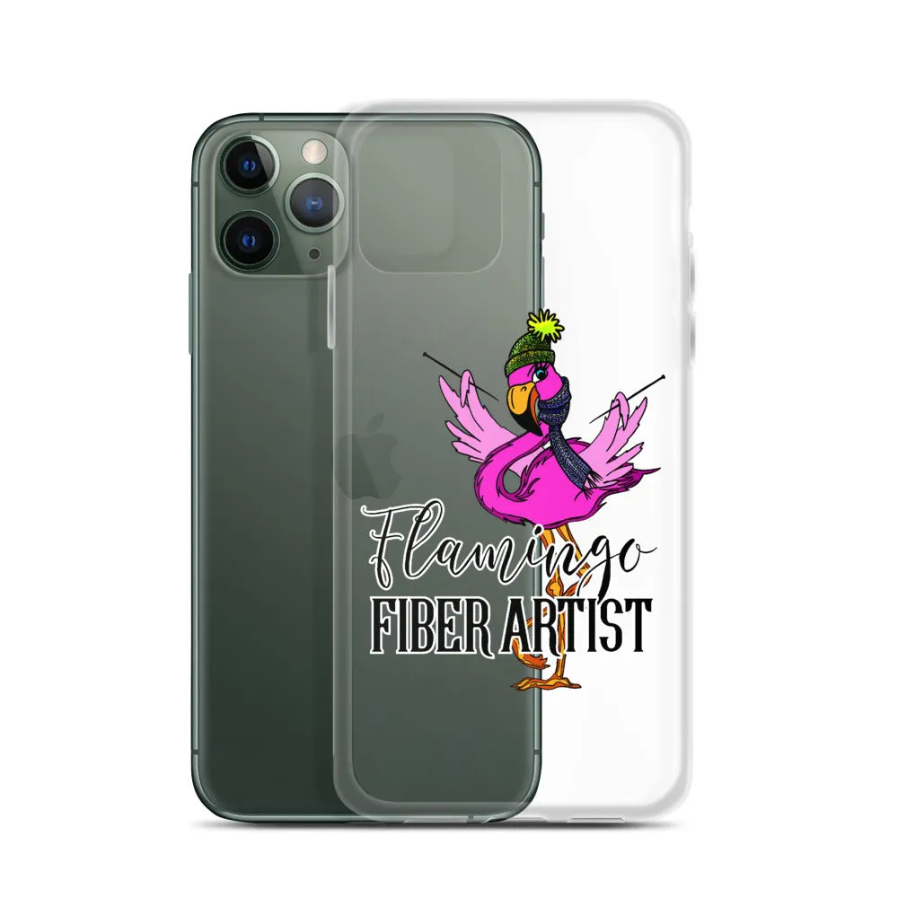 Flamingo Fiber Artist iPhone Case