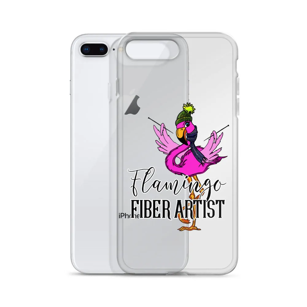 Flamingo Fiber Artist iPhone Case