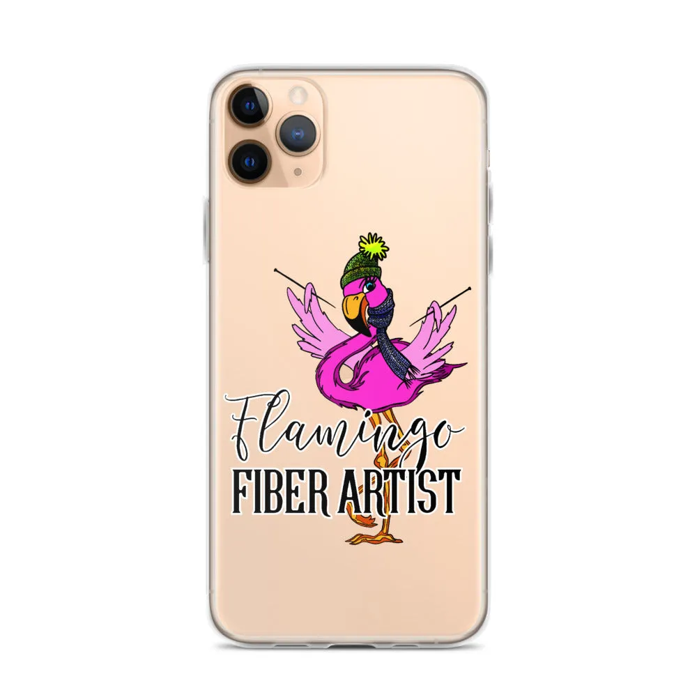 Flamingo Fiber Artist iPhone Case