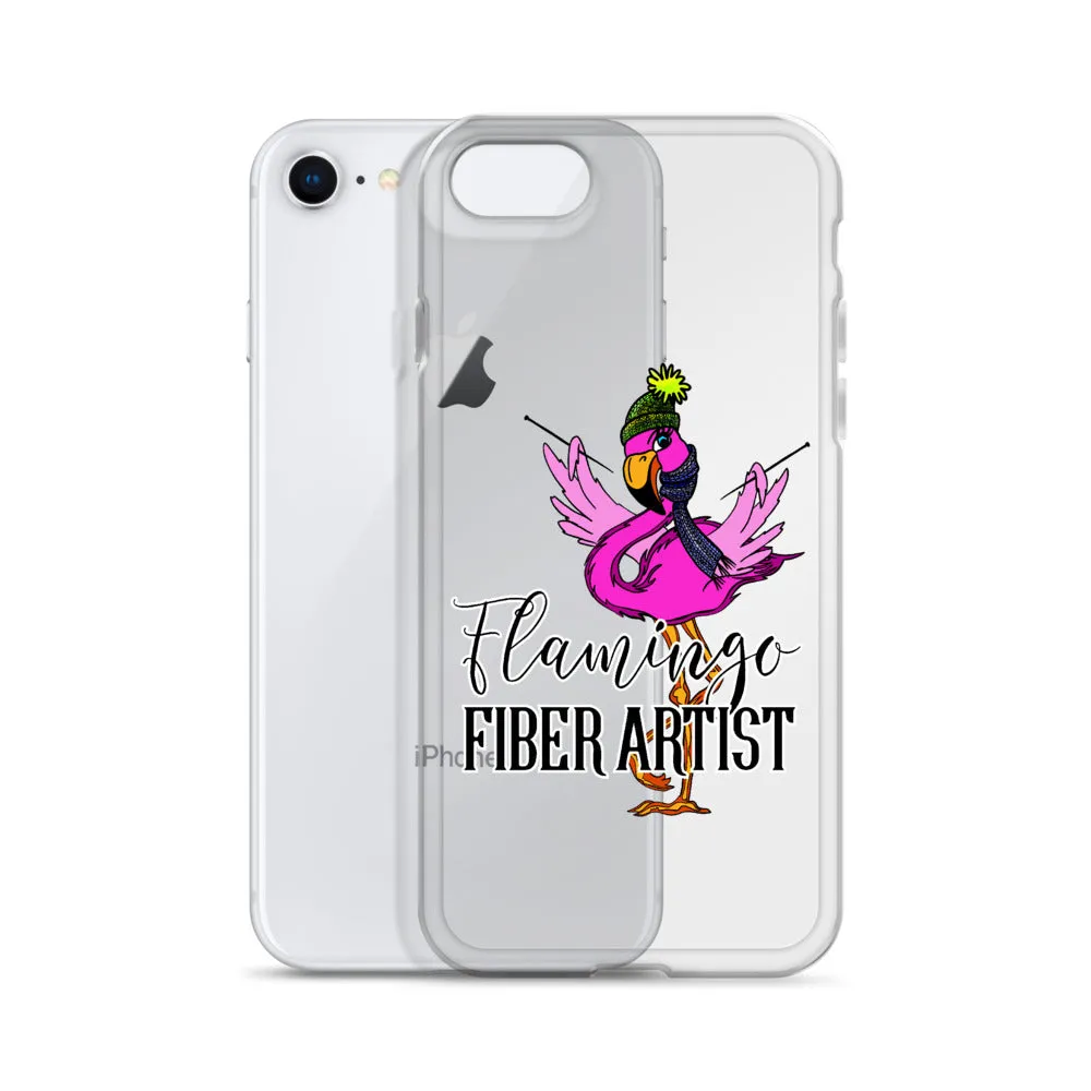 Flamingo Fiber Artist iPhone Case