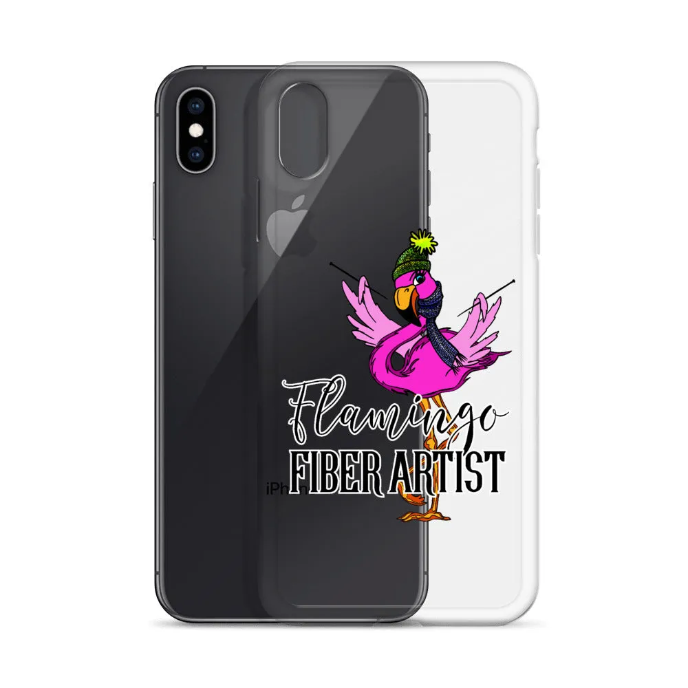 Flamingo Fiber Artist iPhone Case