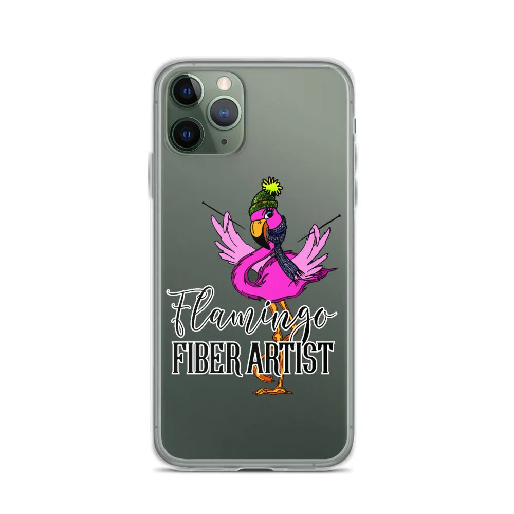 Flamingo Fiber Artist iPhone Case