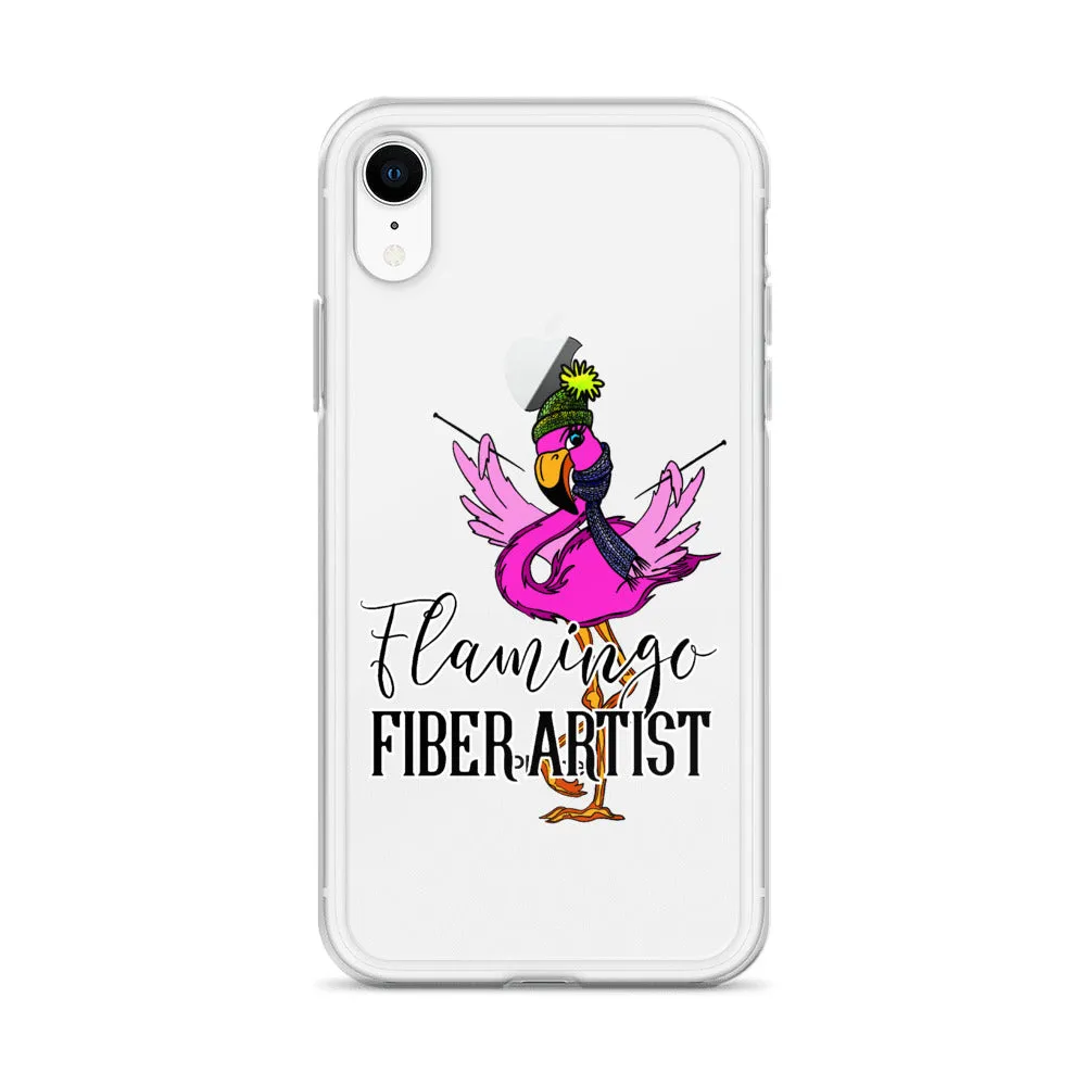 Flamingo Fiber Artist iPhone Case
