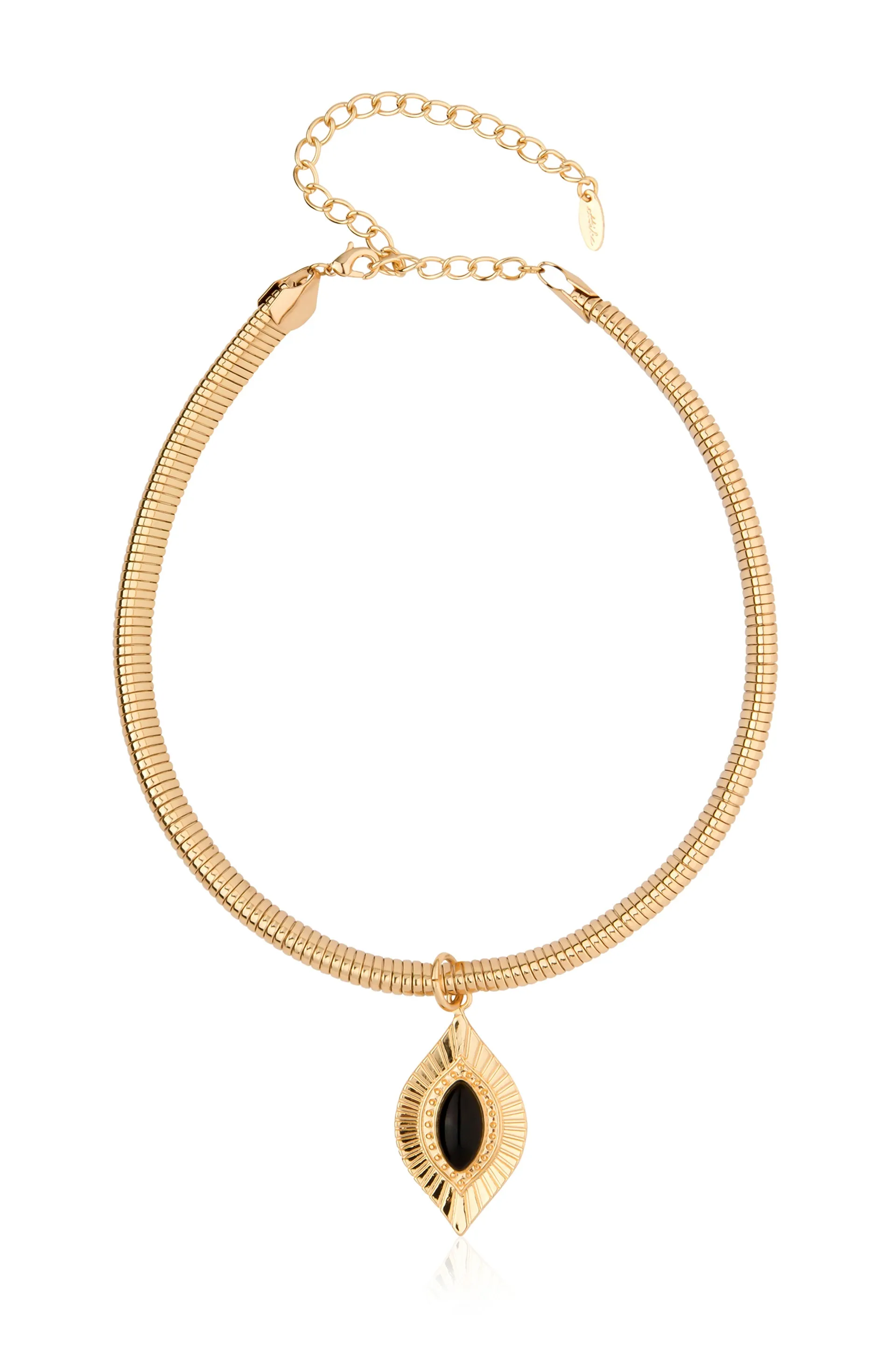 Flex Onyx Teardrop Choker
