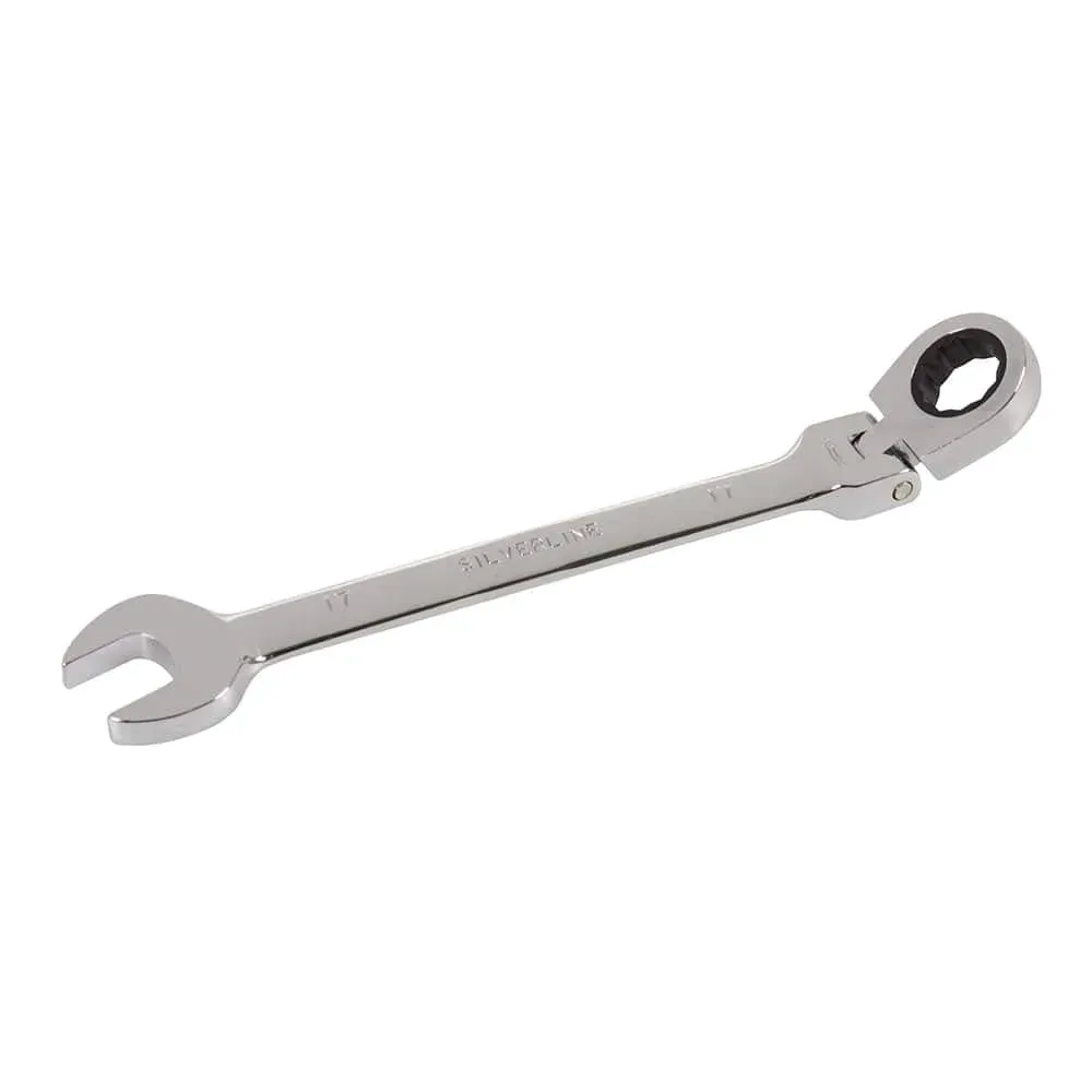 Flexible Head Ratchet Spanner 17mm Silverline 580470