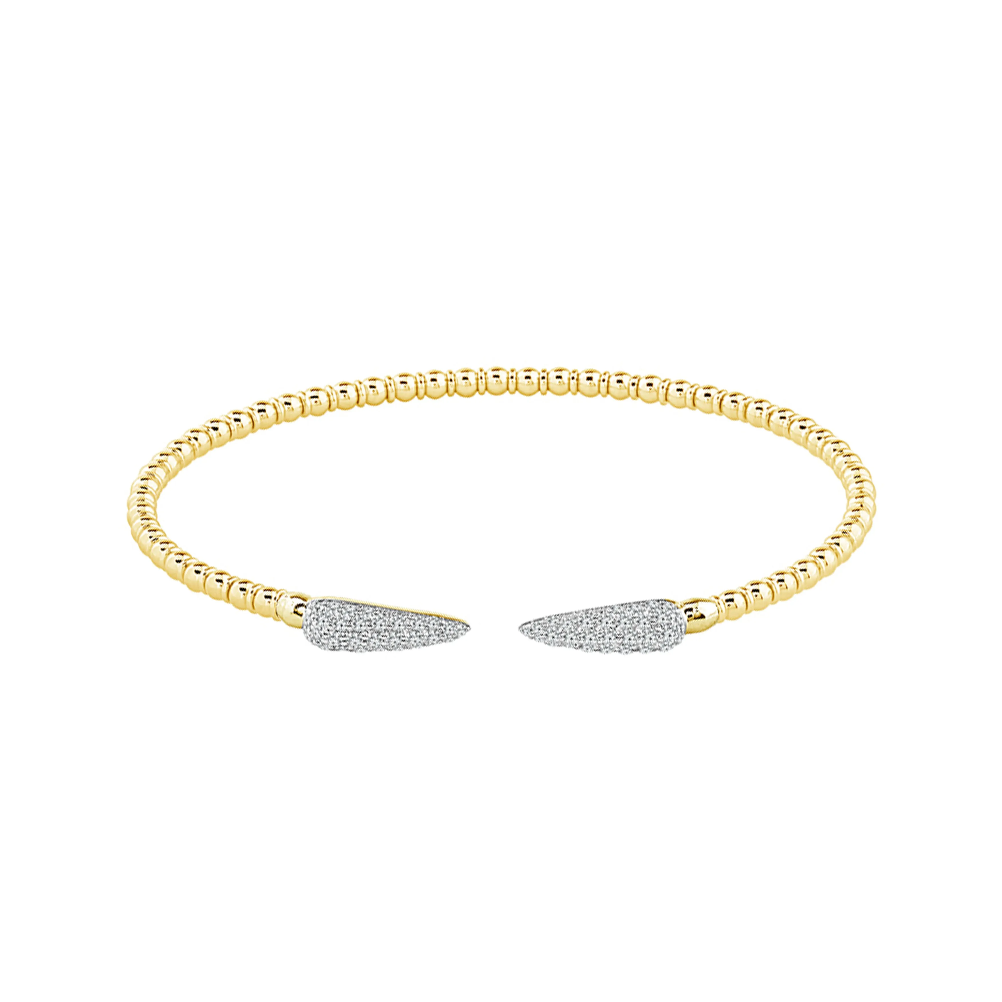 Flexie Diamond Bangle 1/2 ct tw 14k Yellow Gold