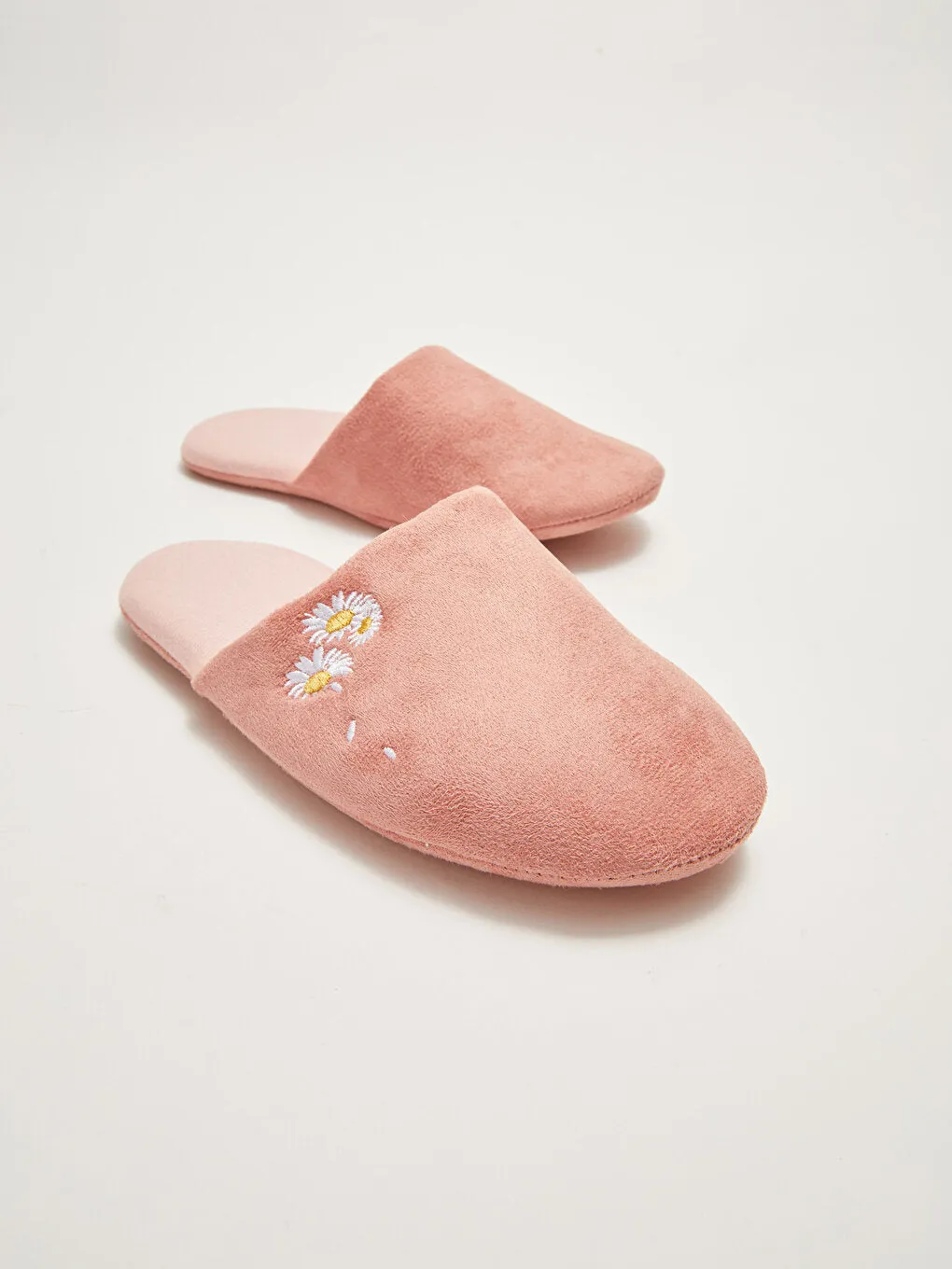 Floral Embroidered Women's House Slippers