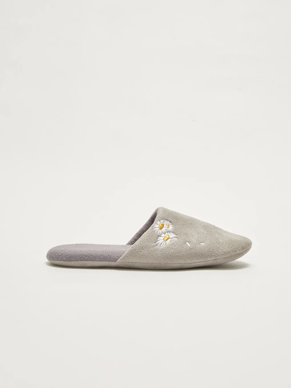 Floral Embroidered Women's House Slippers