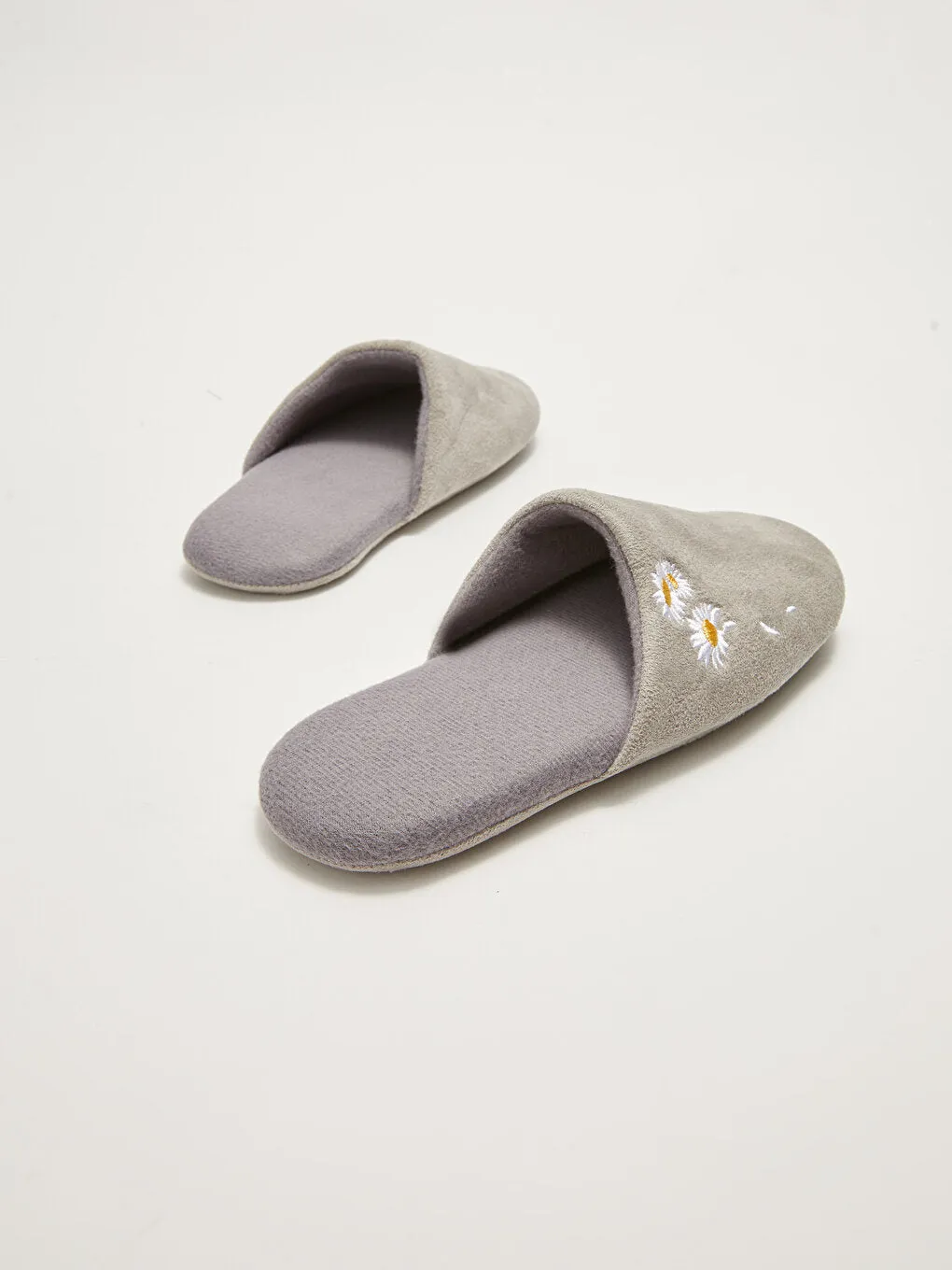 Floral Embroidered Women's House Slippers