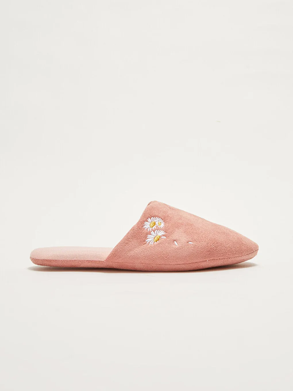 Floral Embroidered Women's House Slippers