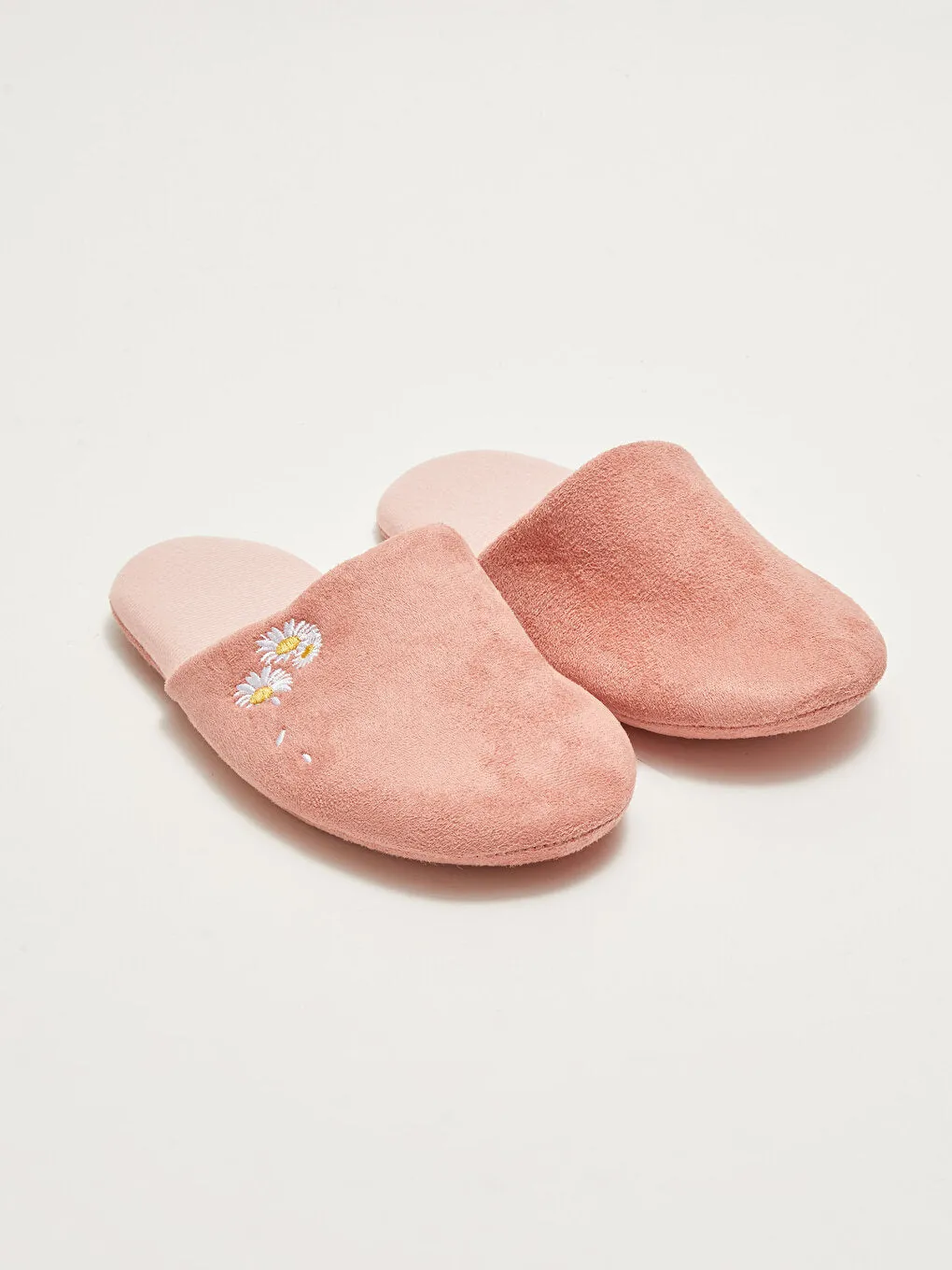 Floral Embroidered Women's House Slippers