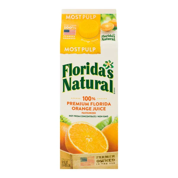 Florida Natural Most Pulp Orange Juice 52oz