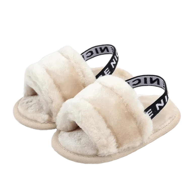 Fluffy Slippers With Nice Strap