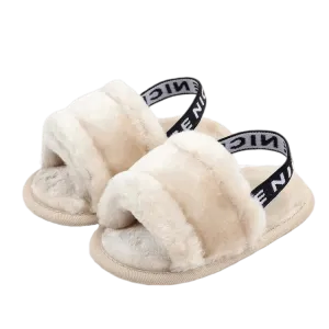 Fluffy Slippers With Nice Strap