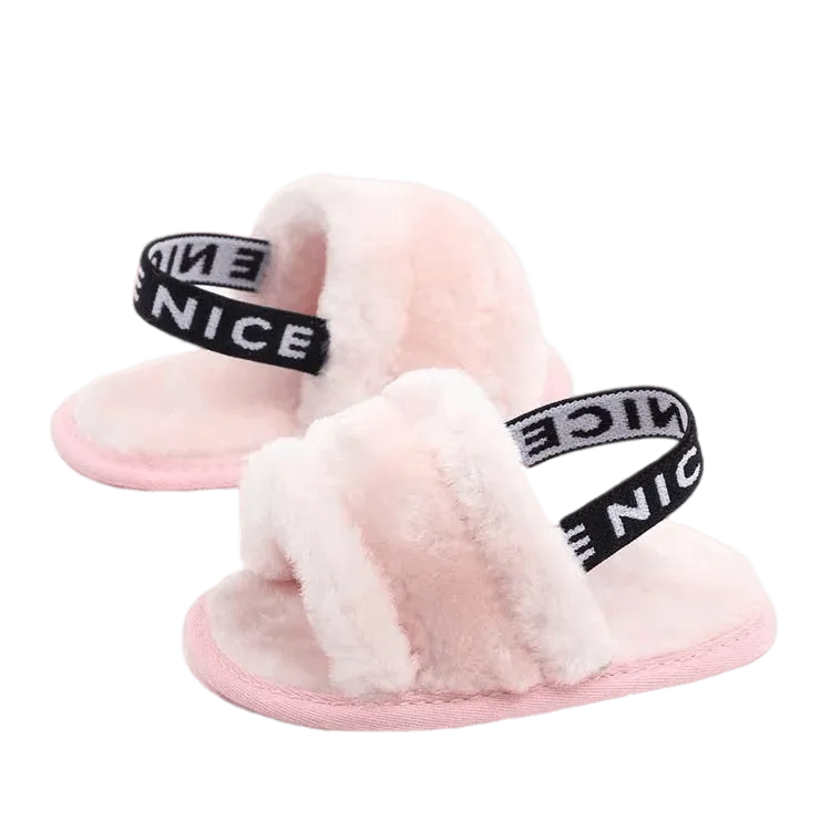 Fluffy Slippers With Nice Strap