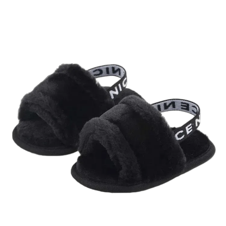 Fluffy Slippers With Nice Strap